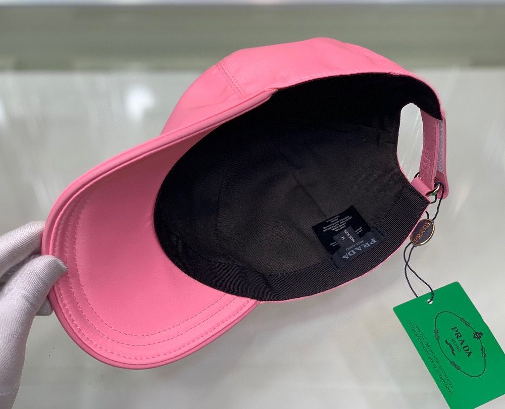 Prada Re-Nylon Baseball Cap Pink Prada Cap