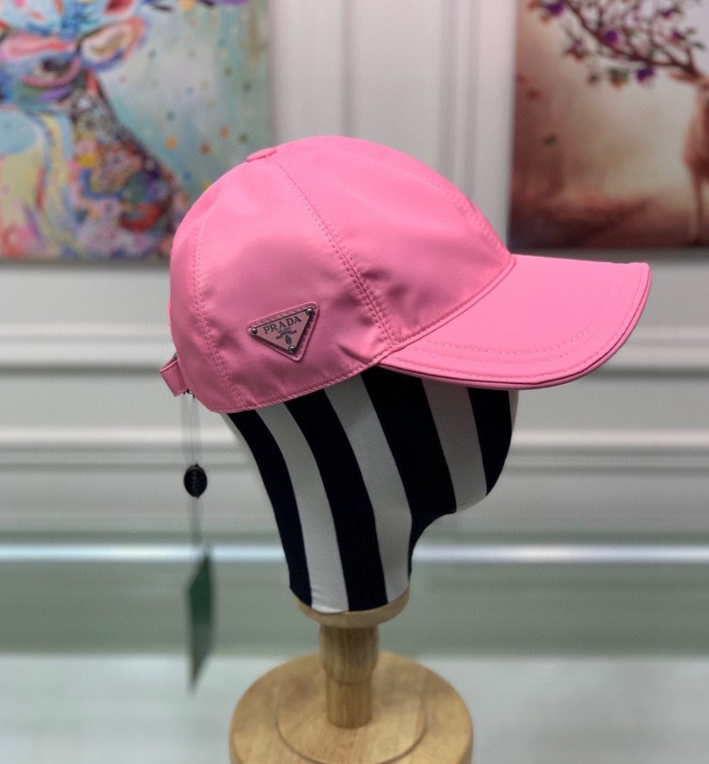 Prada Re-Nylon Baseball Cap Pink Prada Cap