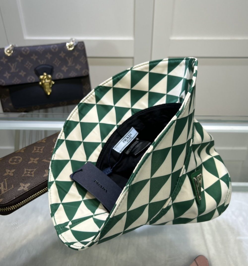 Prada Re-Nylon Bucket Hat Black/White Prada Hat