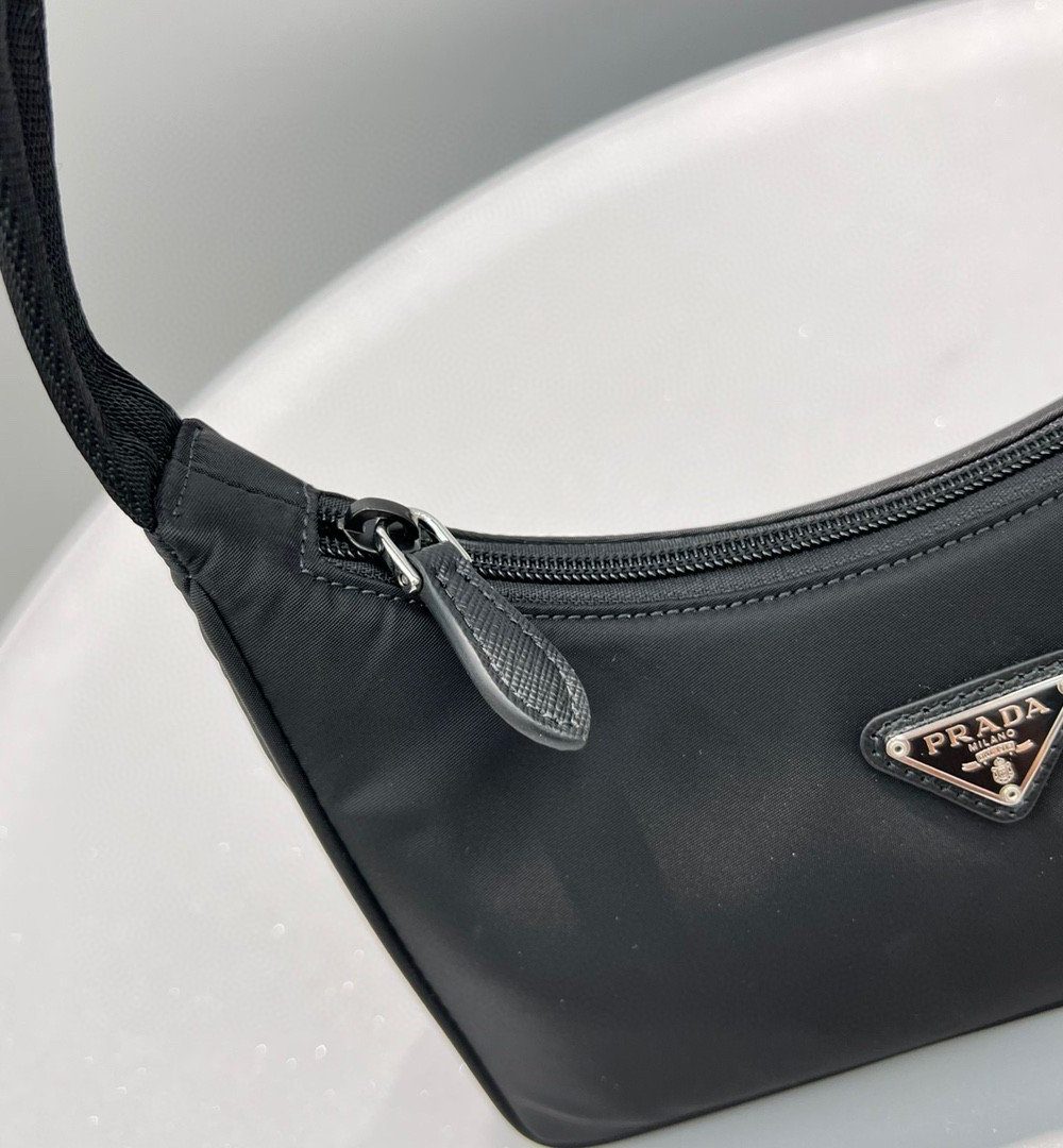 Prada Re-Nylon Re-Edition 2000 Mini-Bag Black For Women, Women's Bags 8.6in/22cm 1NE515_RDH0_F0002