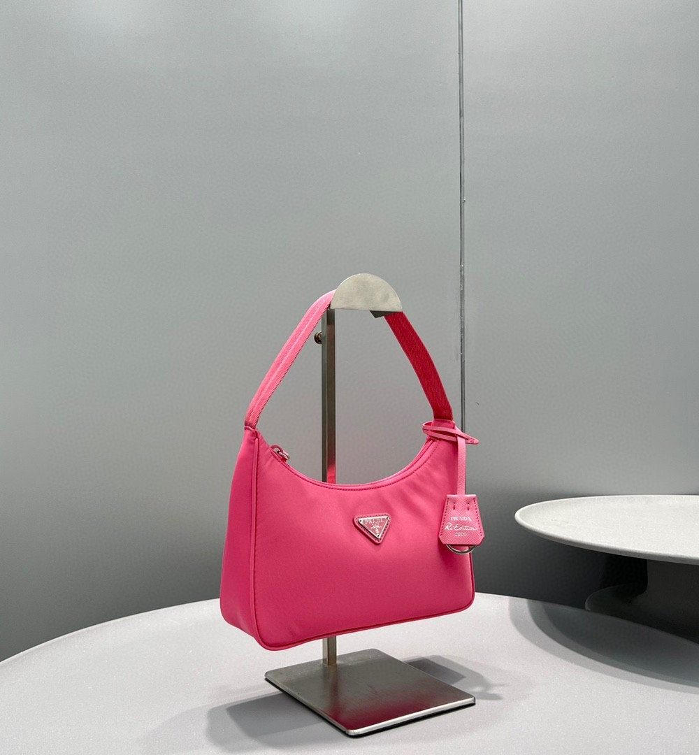 Prada Re-Nylon Re-Edition 2000 Mini-Bag Dark Pink For Women, Women's Bags 8.6in/22cm