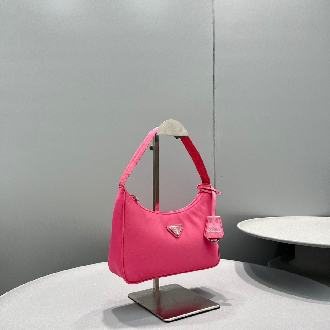 Prada Re-Nylon Re-Edition 2000 Mini-Bag Dark Pink For Women, Women's Bags 8.6in/22cm - Image 4