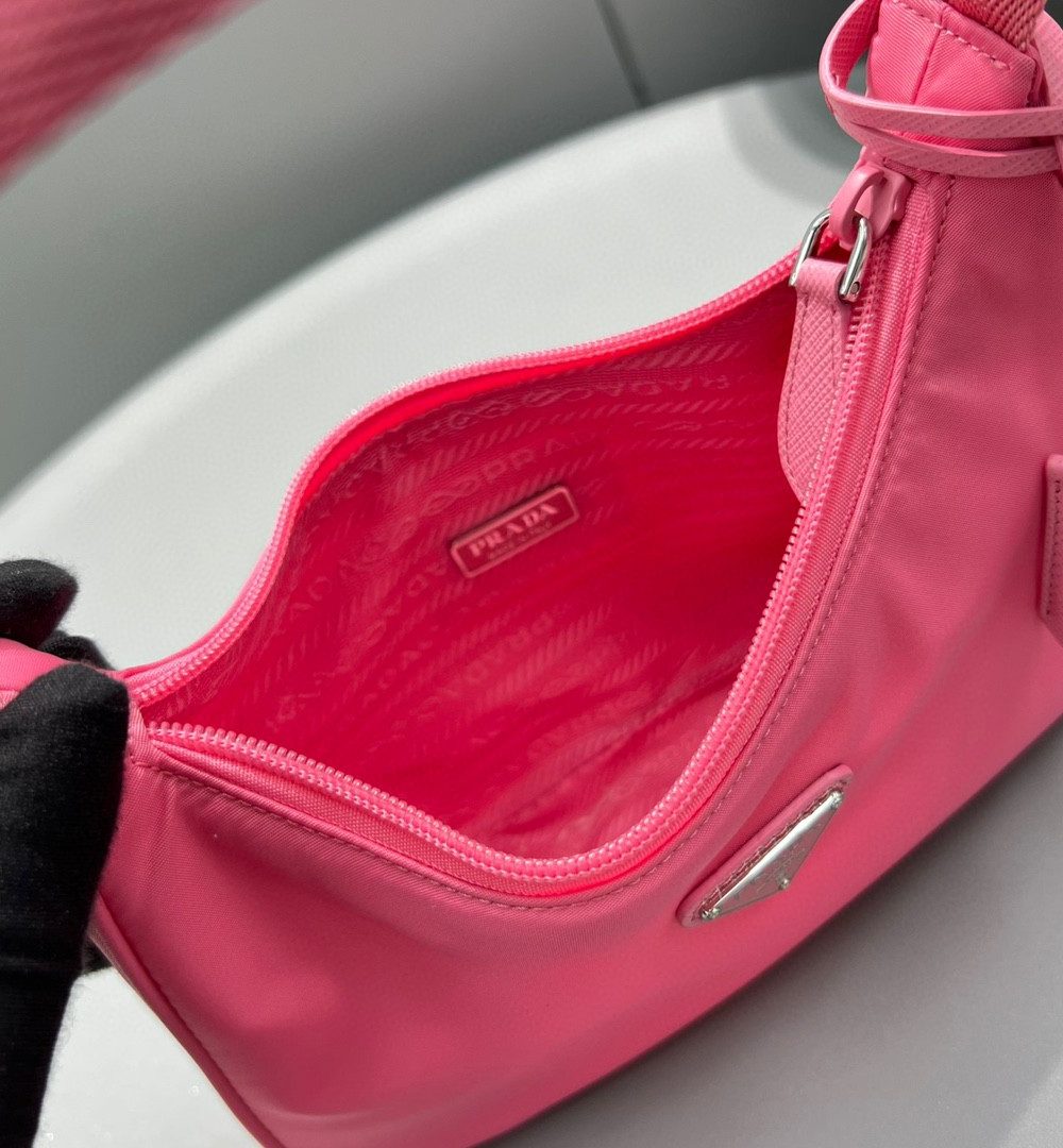 Prada Re-Nylon Re-Edition 2000 Mini-Bag Dark Pink For Women, Women's Bags 8.6in/22cm