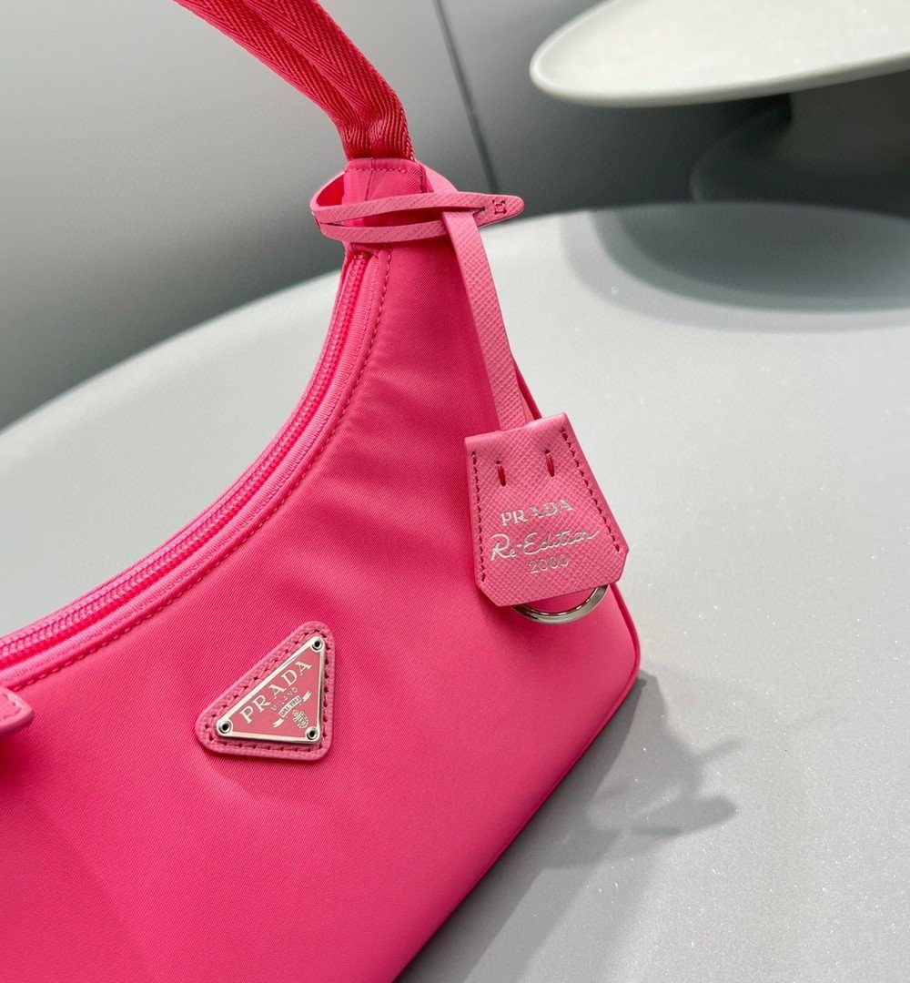 Prada Re-Nylon Re-Edition 2000 Mini-Bag Dark Pink For Women, Women's Bags 8.6in/22cm