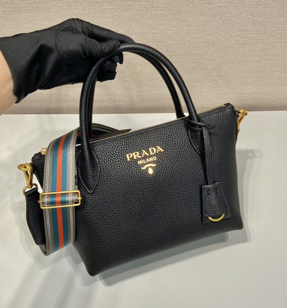 Prada Saffiano Mini Bag Black For Women, Women's Bags 9.4in/24cm