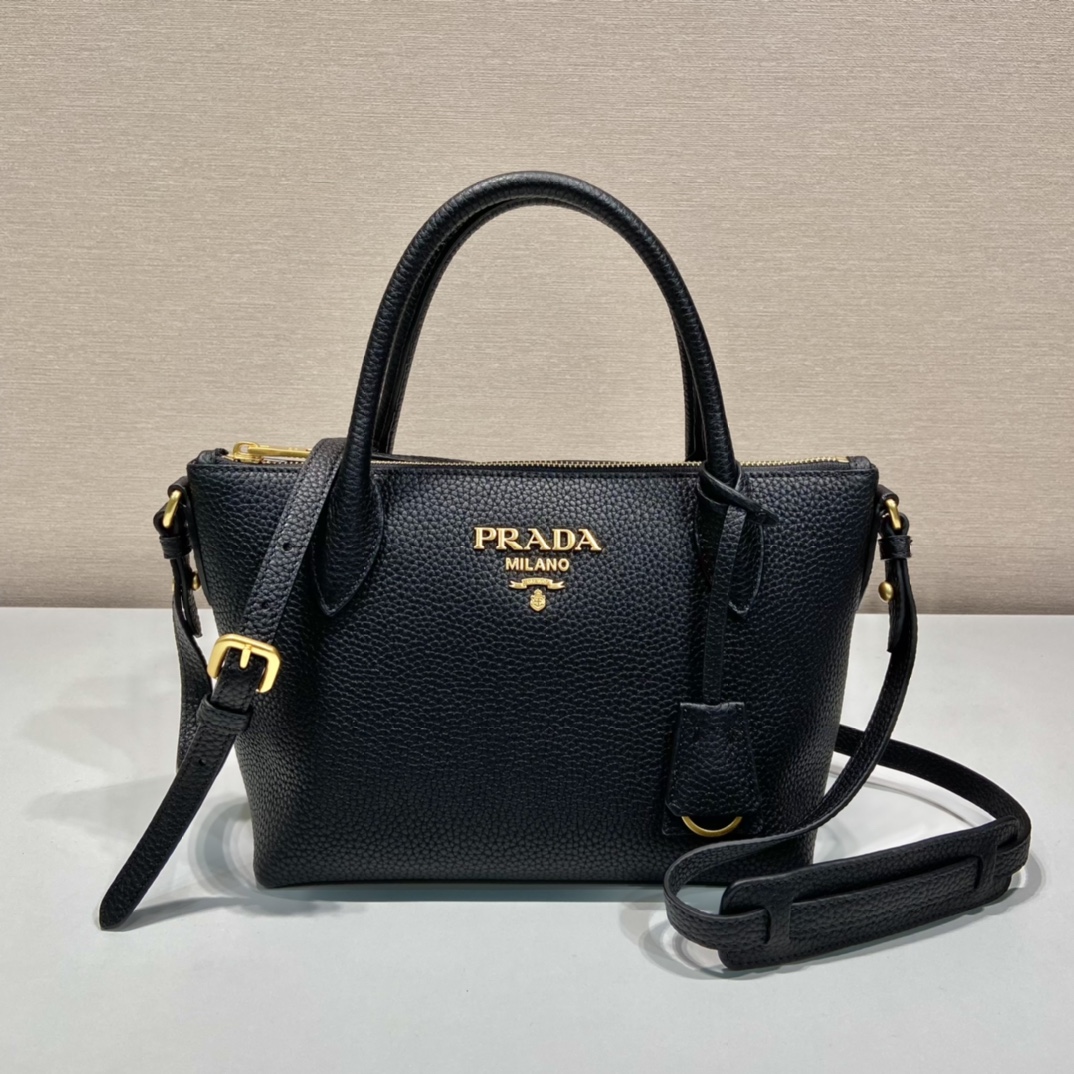 Prada Saffiano Mini Bag Black For Women, Women's Bags 9.4in/24cm