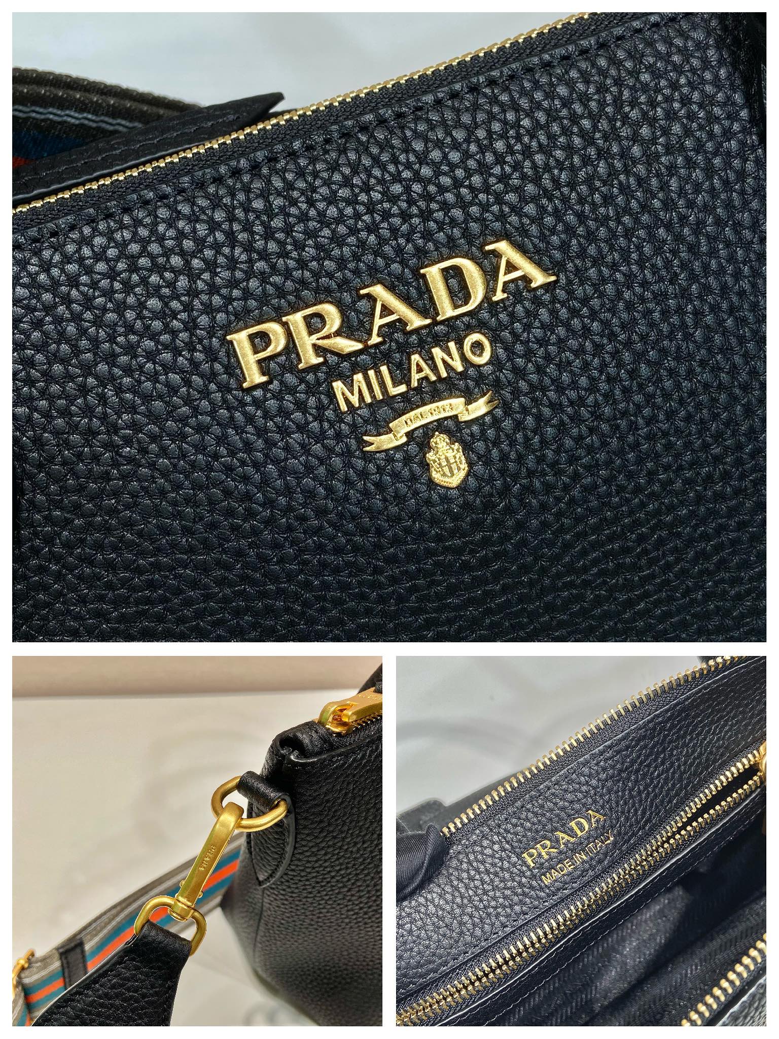Prada Saffiano Mini Bag Black For Women, Women's Bags 9.4in/24cm - Image 2