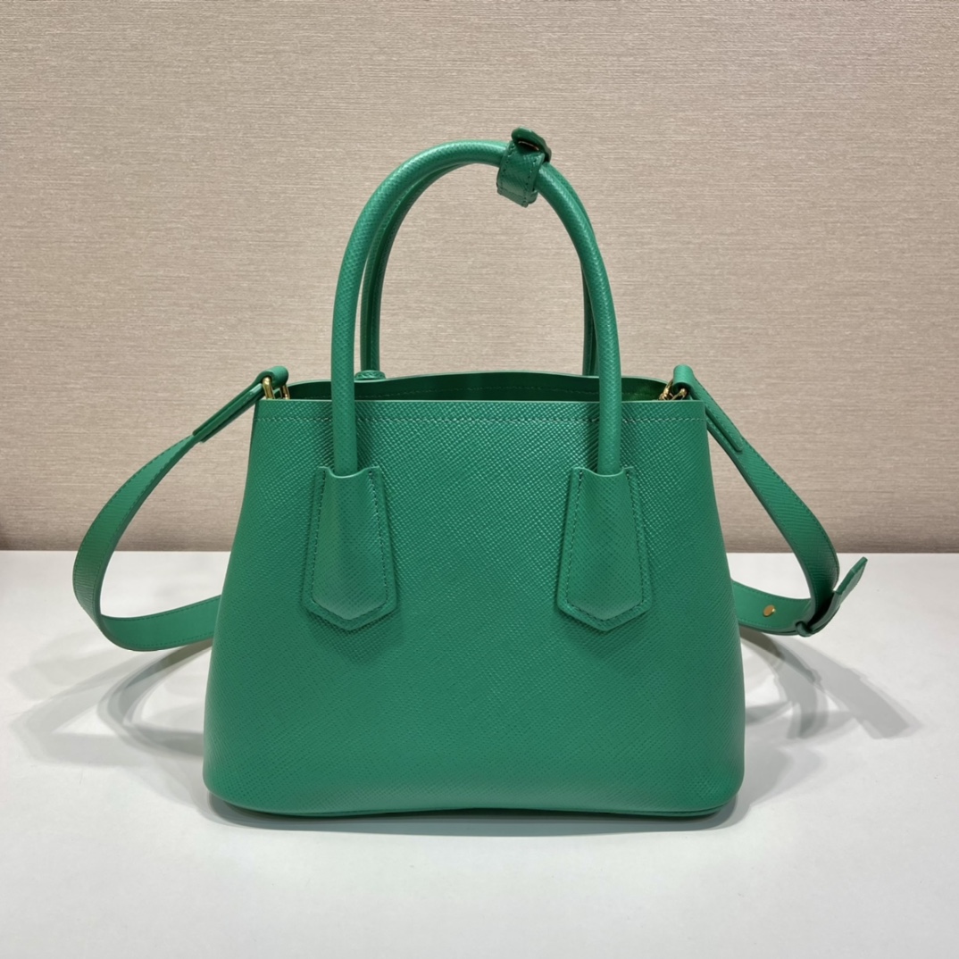 Prada Saffiano Mini Bag Green For Women, Women's Bags 9.8in/25cm 1BG443_2A4A_F0458_V_XOO - Image 5