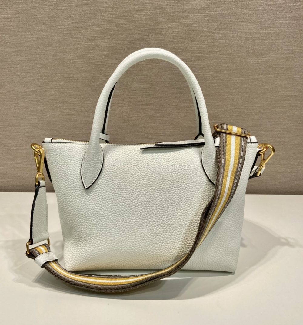 Prada Saffiano Mini Bag White For Women, Women's Bags 9.4in/24cm