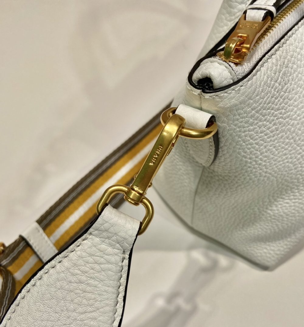 Prada Saffiano Mini Bag White For Women, Women's Bags 9.4in/24cm