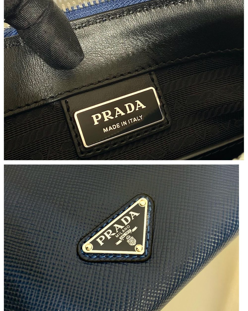 Prada Saffiano Pouch Black For Women, Women's Bags 9.8in/25cm 2VF039_2FAD_F0002_V_OOO