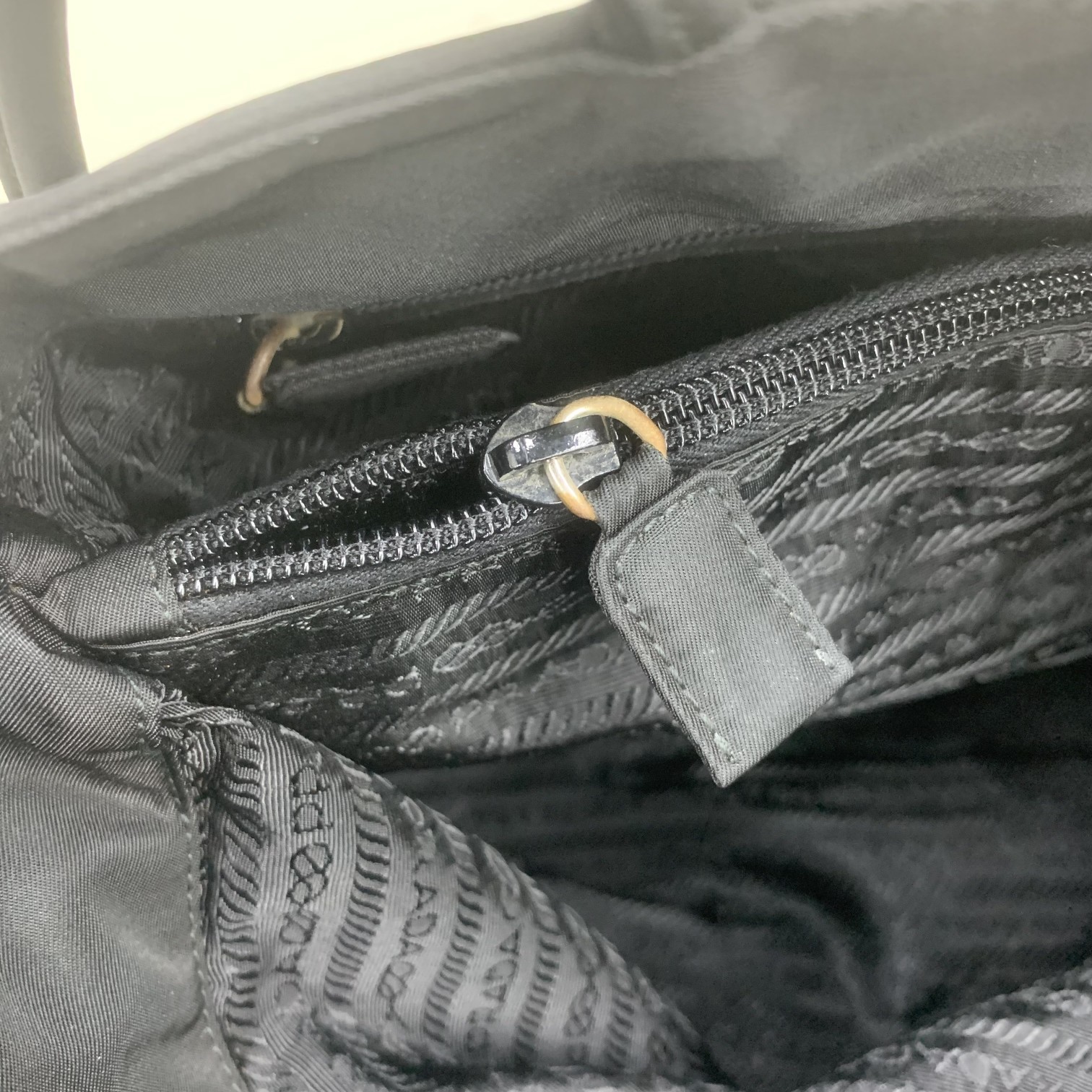 Prada Saffiano Tote Bag Black For Women, Women's Bags 14.5in/37cm - Image 8