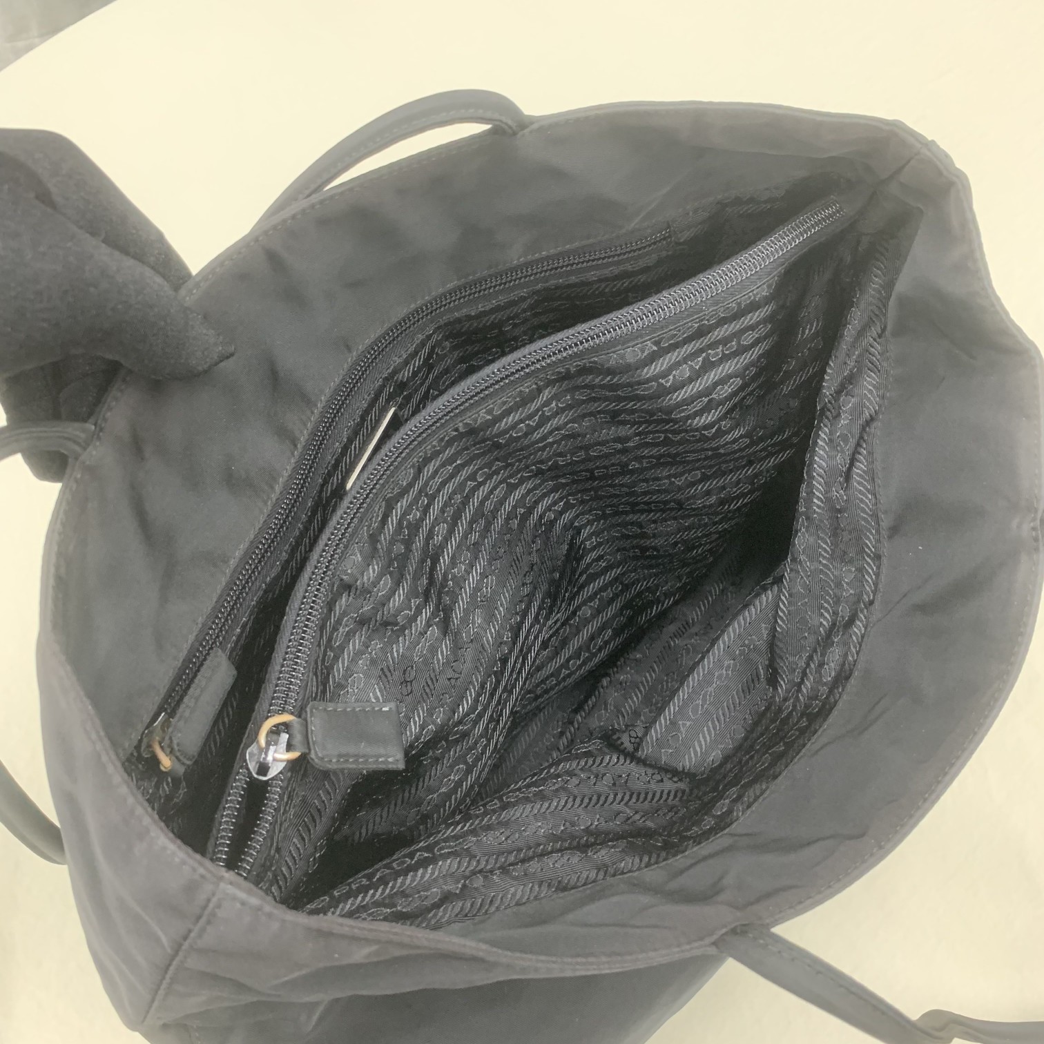 Prada Saffiano Tote Bag Black For Women, Women's Bags 14.5in/37cm - Image 9