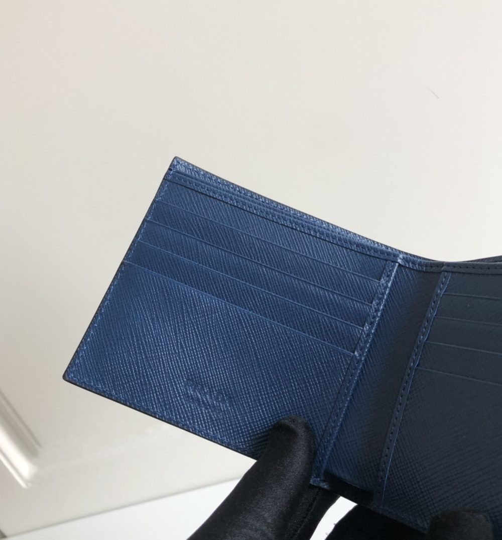 1:1 Replica Prada Saffiano Wallet Black For Women, Women's Wallets 4.5in/11cm