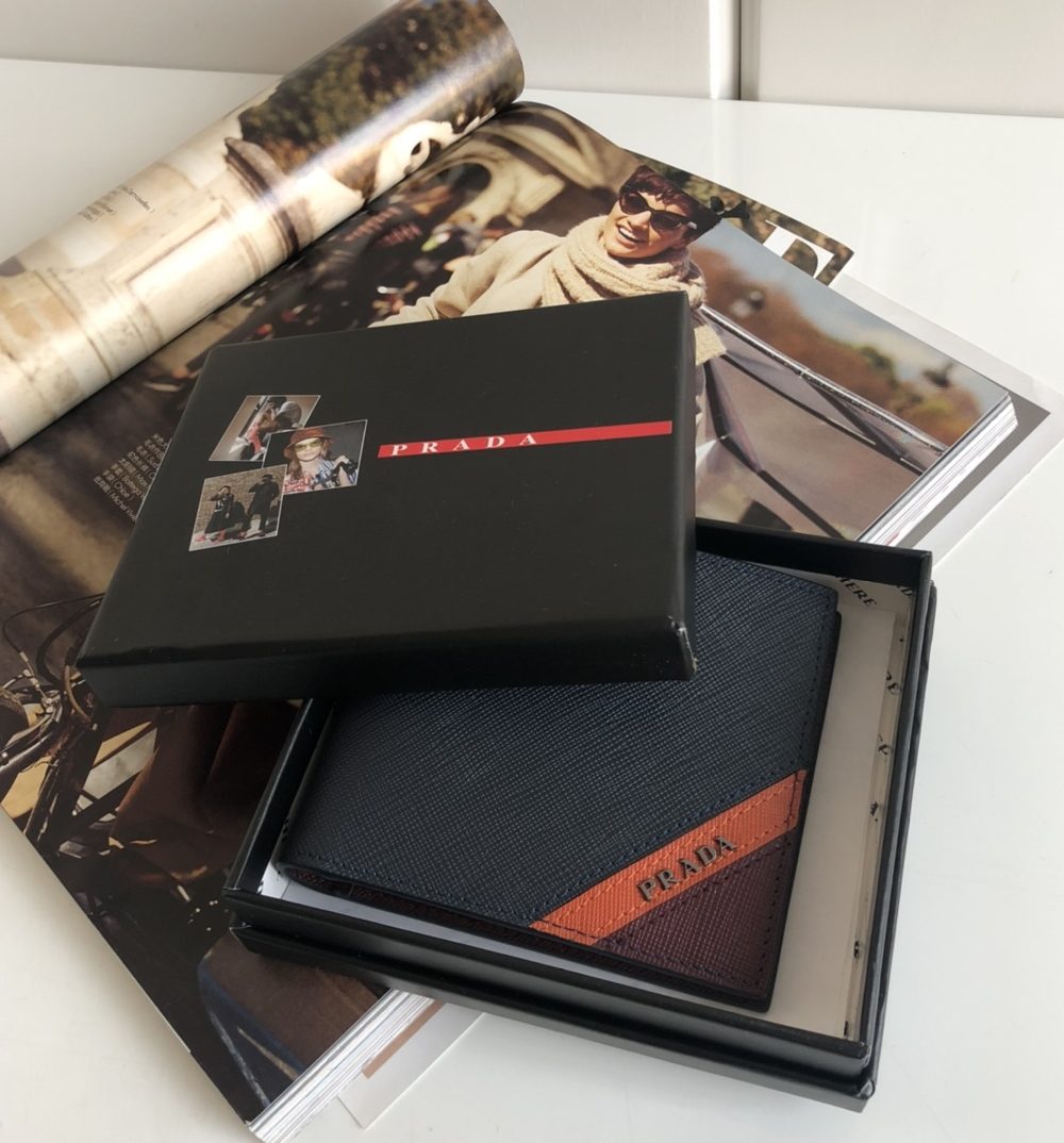 1:1 Replica Prada Saffiano Wallet Black For Women, Women's Wallets 4.5in/11cm