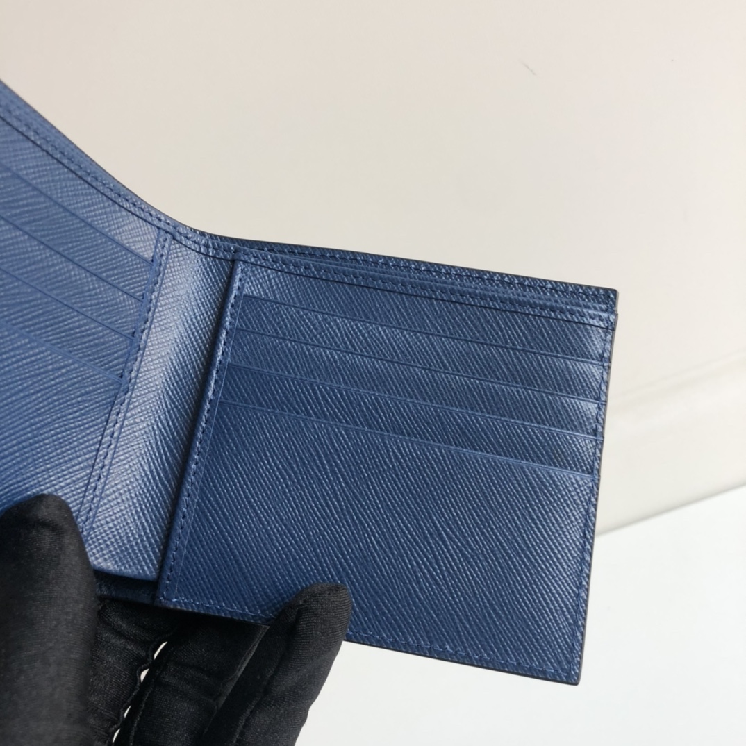 1:1 Replica Prada Saffiano Wallet Black For Women, Women's Wallets 4.5in/11cm - Image 2