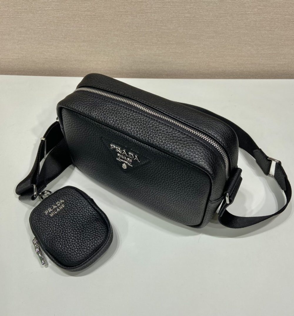 Prada Shoulder Bag Black For Women, Women's Bags 8.6in/22cm 1BH182_2DKV_F0002_V_N9O