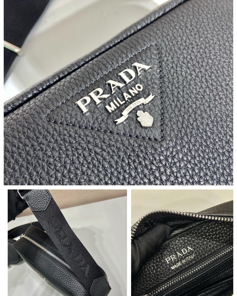 Prada Shoulder Bag Black For Women, Women's Bags 8.6in/22cm 1BH182_2DKV_F0002_V_N9O