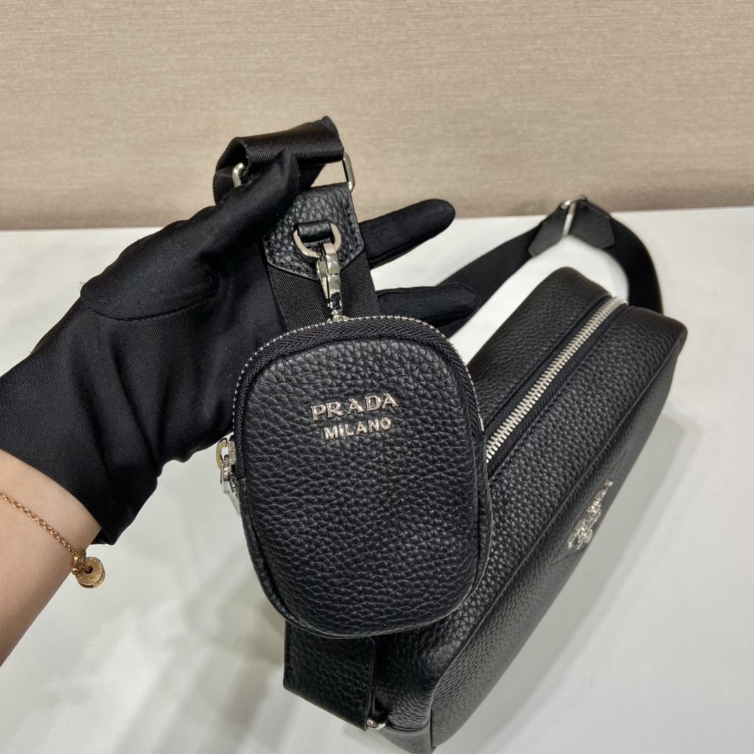 Prada Shoulder Bag Black For Women, Women's Bags 8.6in/22cm 1BH182_2DKV_F0002_V_N9O - Image 5