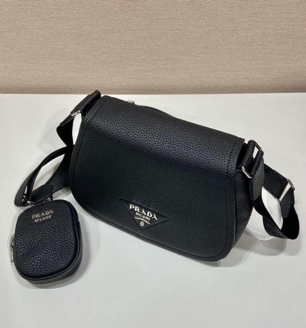 Prada Shoulder Bag Black For Women, Women's Bags 9.4in/24cm 1BD293_2DKV_F0002_V_N9O