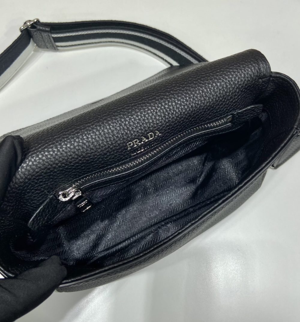 Prada Shoulder Bag Black For Women, Women's Bags 9in/23cm 1BD314_2DKV_F0002_V_3OO