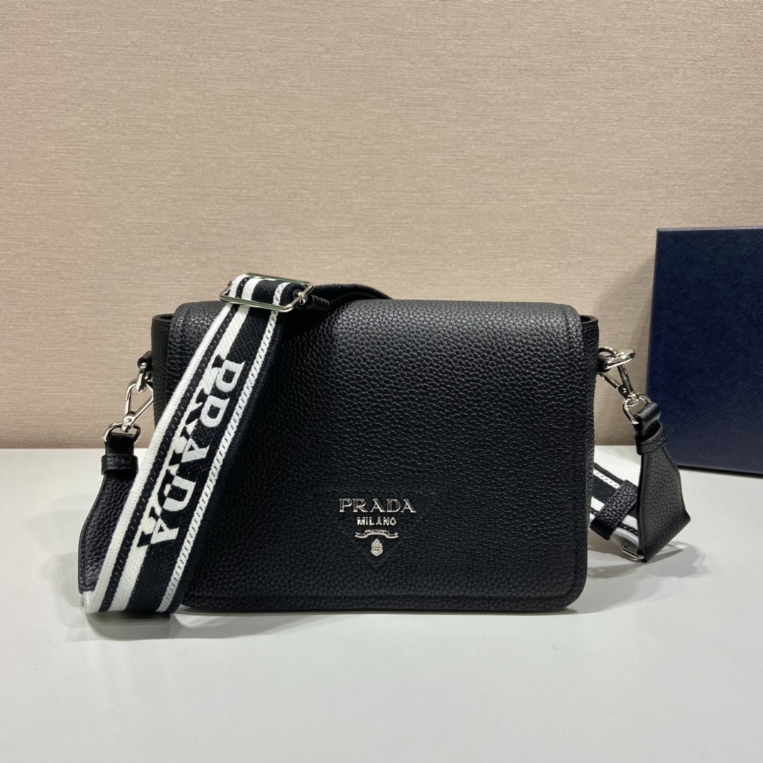 Prada Shoulder Bag Black For Women, Women's Bags 9in/23cm 1BD314_2DKV_F0002_V_3OO - Image 7