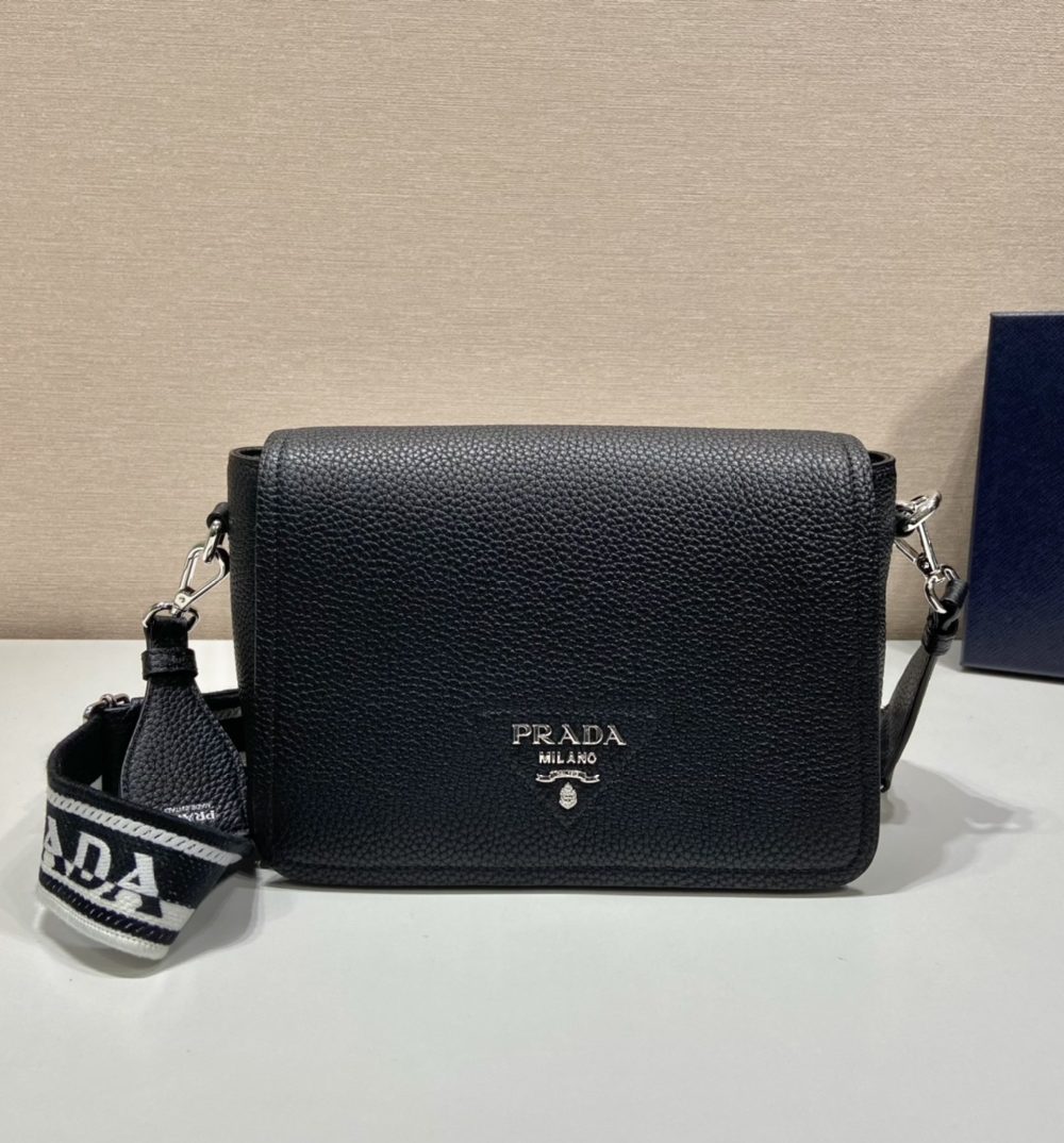 Prada Shoulder Bag Black For Women, Women's Bags 9in/23cm 1BD314_2DKV_F0002_V_3OO