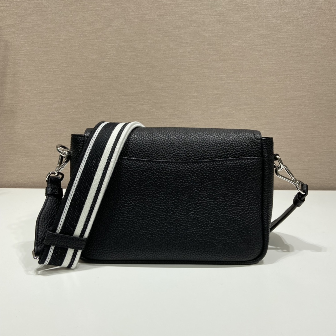 Prada Shoulder Bag Black For Women, Women's Bags 9in/23cm 1BD314_2DKV_F0002_V_3OO - Image 9