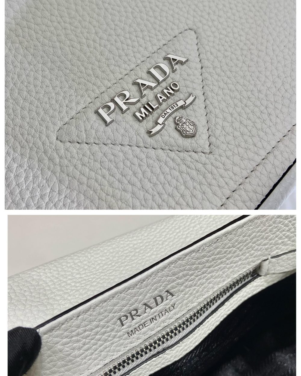 Prada Shoulder Bag White For Women, Women's Bags 8.6in/22cm