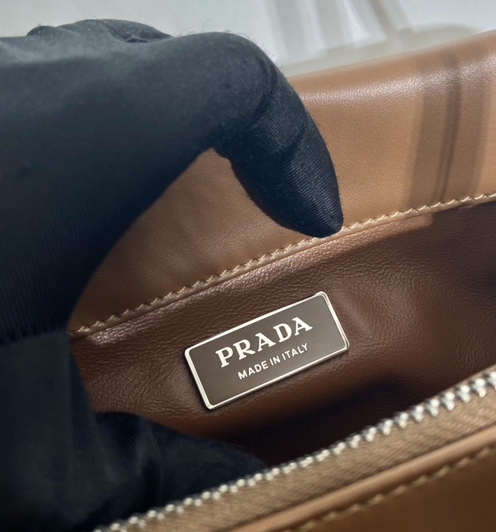 Prada Small Bag Brown For Women, Women's Bags 9.8in/25cm