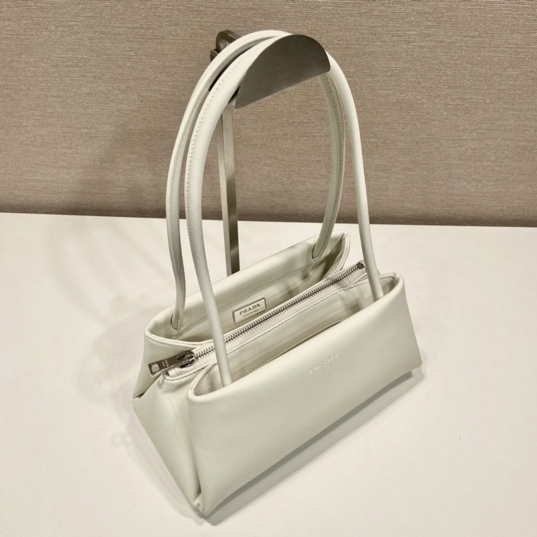 Prada Small Bag White For Women, Women's Bags 9.8in/25cm 1BA368_2DDJ_F0009_V_OOO - Image 5
