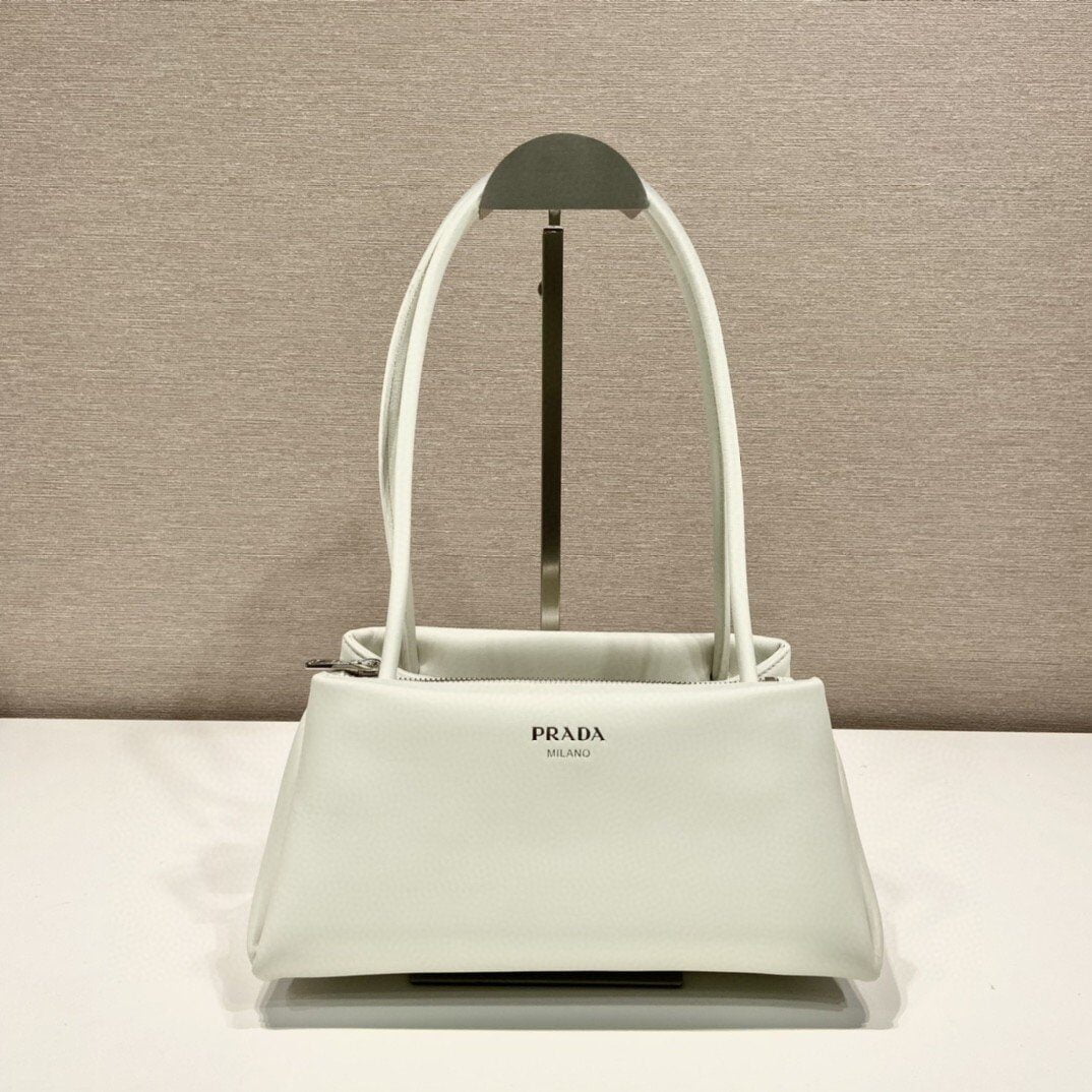 Prada Small Bag White For Women, Women's Bags 9.8in/25cm 1BA368_2DDJ_F0009_V_OOO