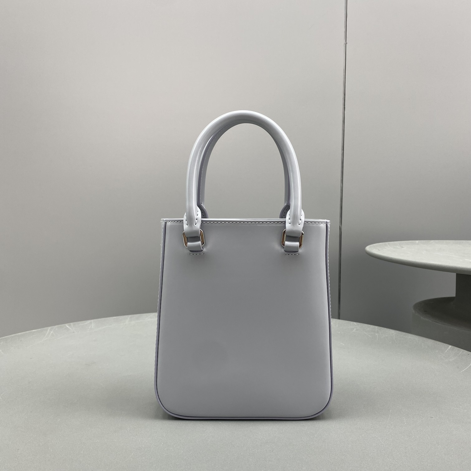 Prada Small Brushed Tote Grey For Women, Women's Bags 6.9in/18cm - Image 7
