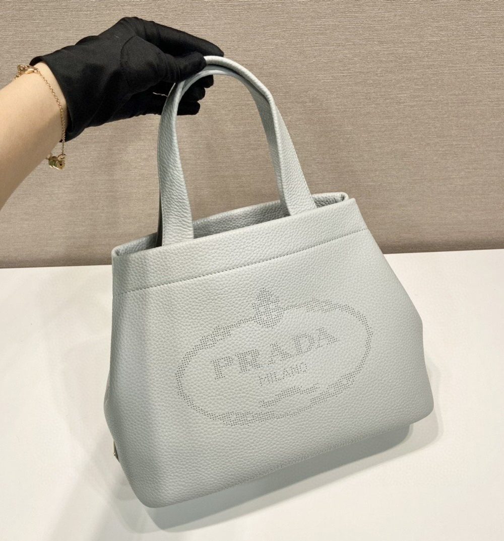 Prada Small Tote Grey For Women, Women's Bags 12.6in/32cm