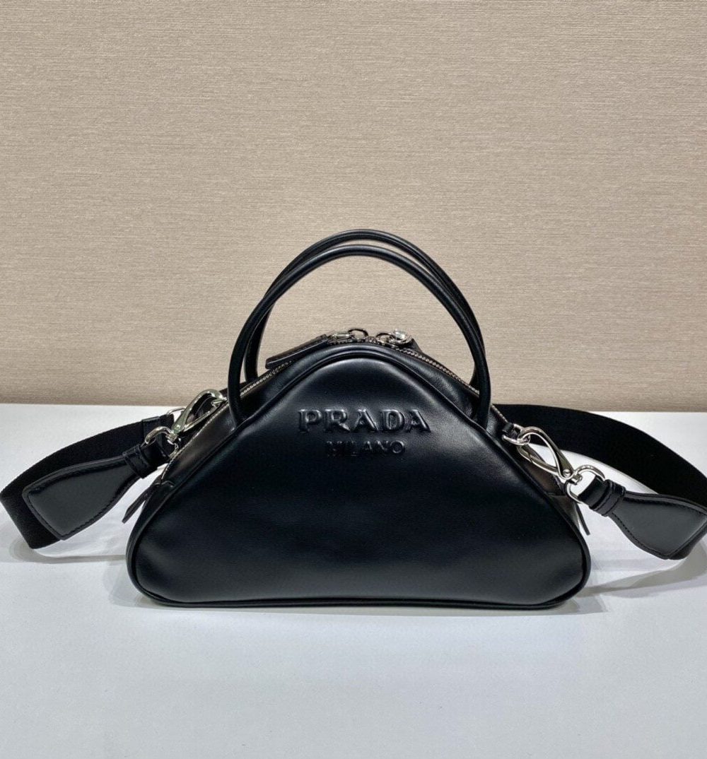 Prada Triangle Bag Black For Women, Women's Bags 9.8in/25cm 1BB082_2BYA_F0002_V_NEO