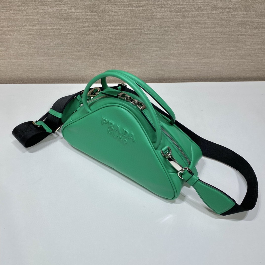 Prada Triangle Bag Green For Women, Women's Bags 9.8in/25cm 1BB082_2BYA_F0458_V_NEO - Image 7
