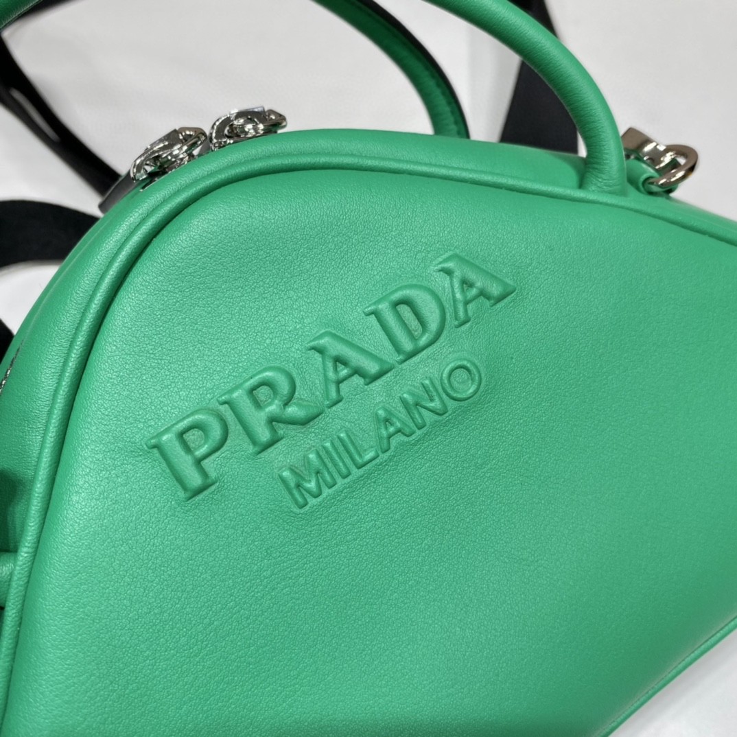 Prada Triangle Bag Green For Women, Women's Bags 9.8in/25cm 1BB082_2BYA_F0458_V_NEO - Image 2