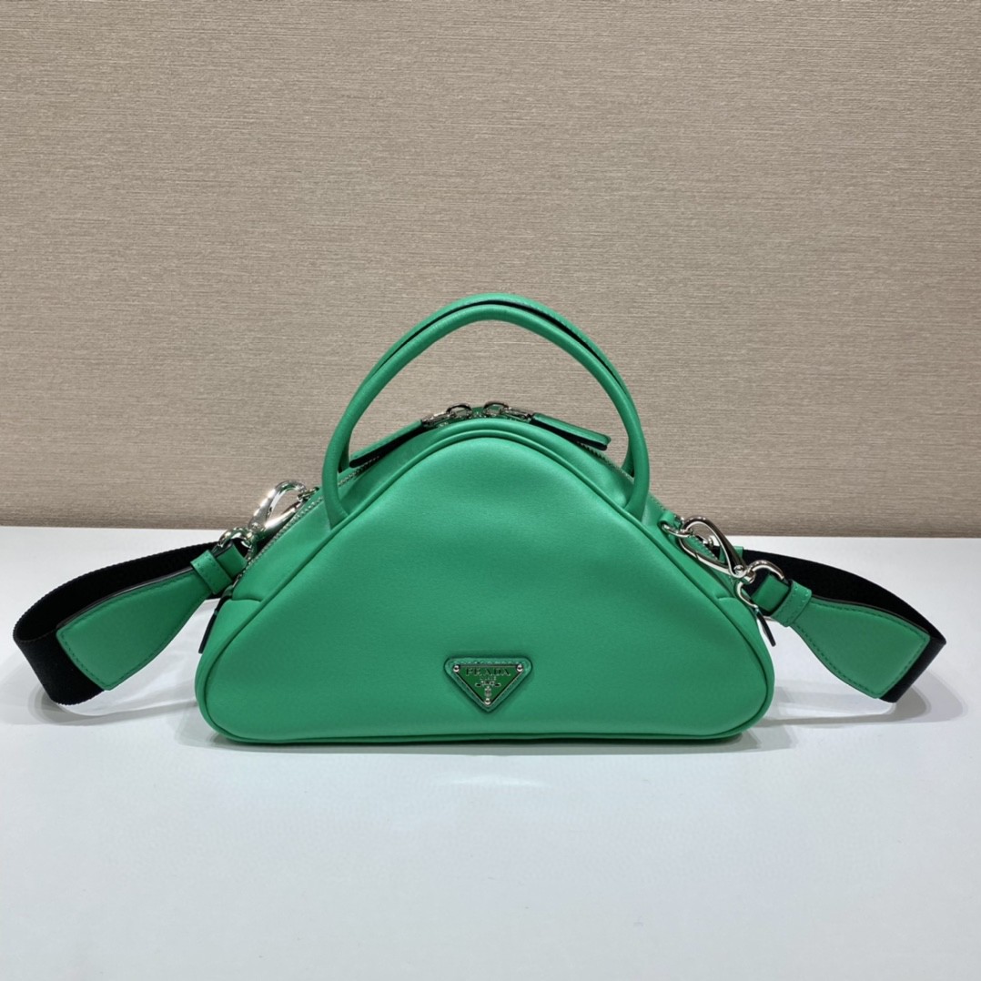 Prada Triangle Bag Green For Women, Women's Bags 9.8in/25cm 1BB082_2BYA_F0458_V_NEO - Image 9