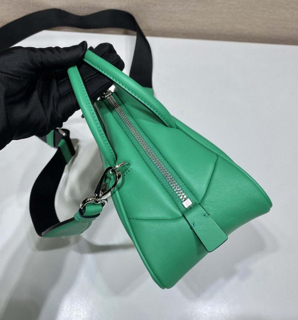 Prada Triangle Bag Green For Women, Women's Bags 9.8in/25cm 1BB082_2BYA_F0458_V_NEO