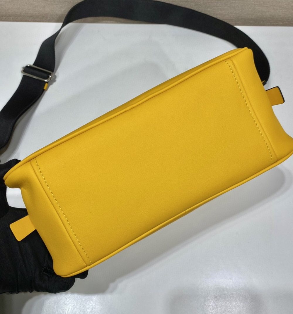 Prada Triangle Bag Yellow For Women, Women's Bags 9.8in/25cm 1BB082_2BYA_F0377_V_NEO