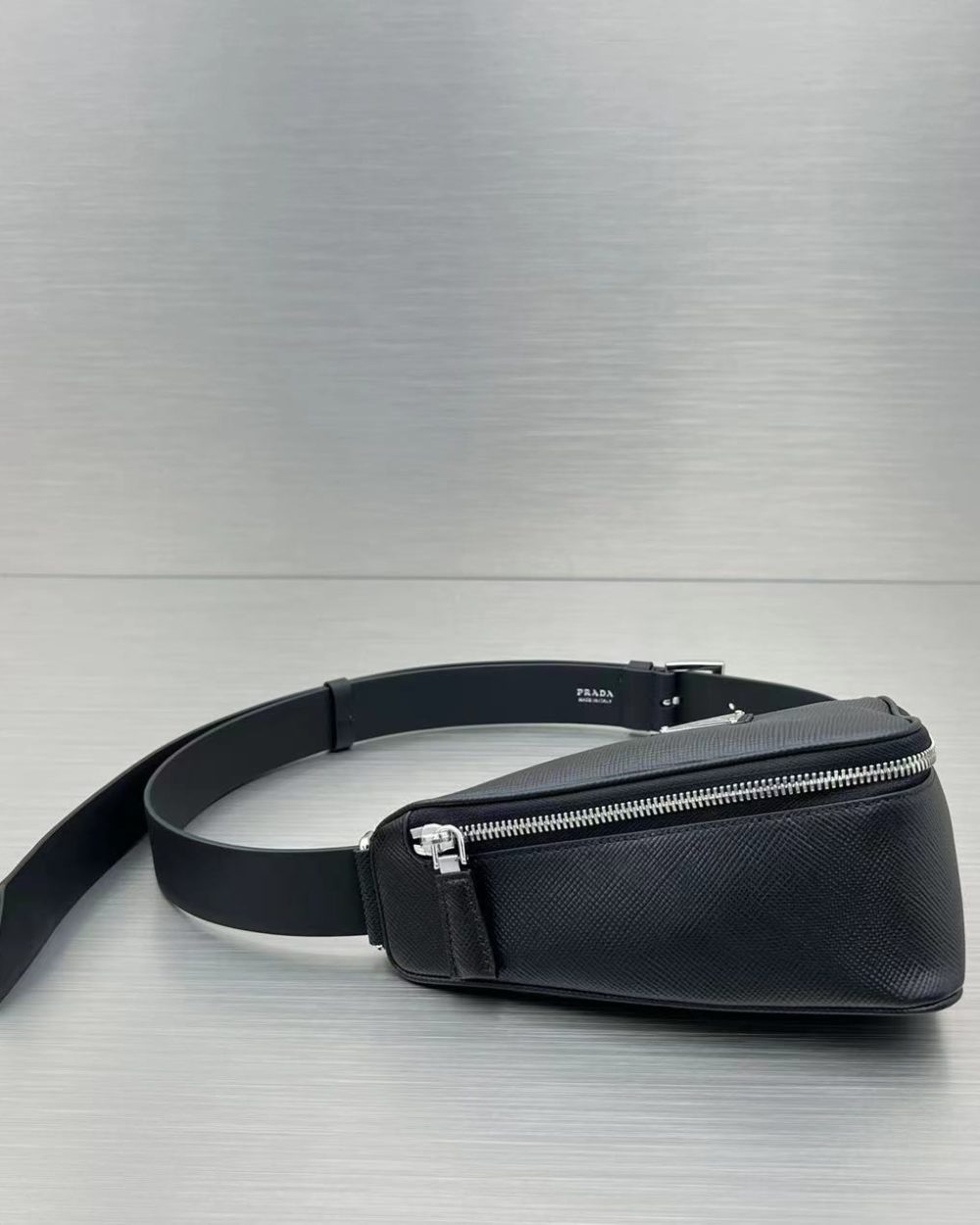 Prada Triangle Mini Bag Black For Women, Women's Bags 9.8in/25cm