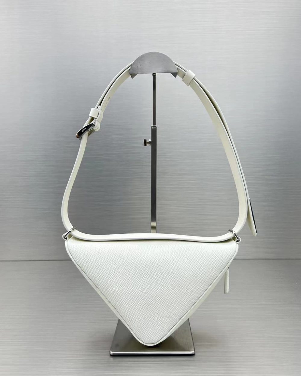 Prada Triangle Mini Bag White For Women, Women's Bags 9.8in/25cm