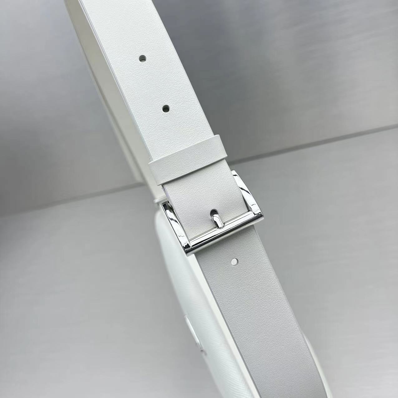 Prada Triangle Mini Bag White For Women, Women's Bags 9.8in/25cm - Image 3