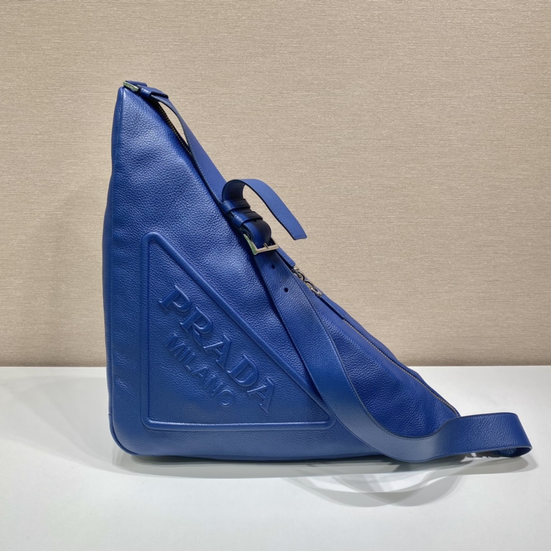 Prada Triangle Pouch Blue For Women, Women's Bags 12.2in/31cm
