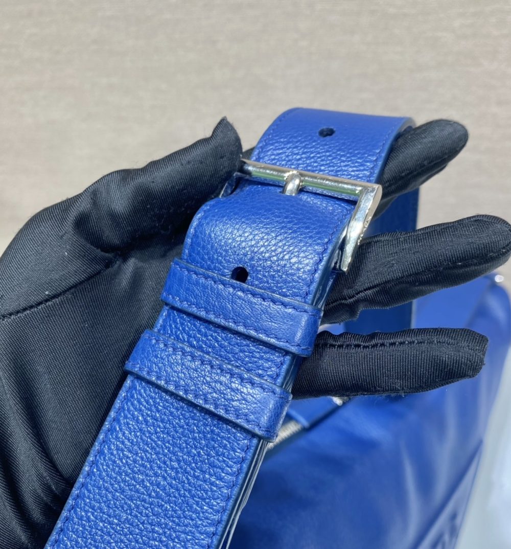 Prada Triangle Pouch Blue For Women, Women's Bags 12.2in/31cm