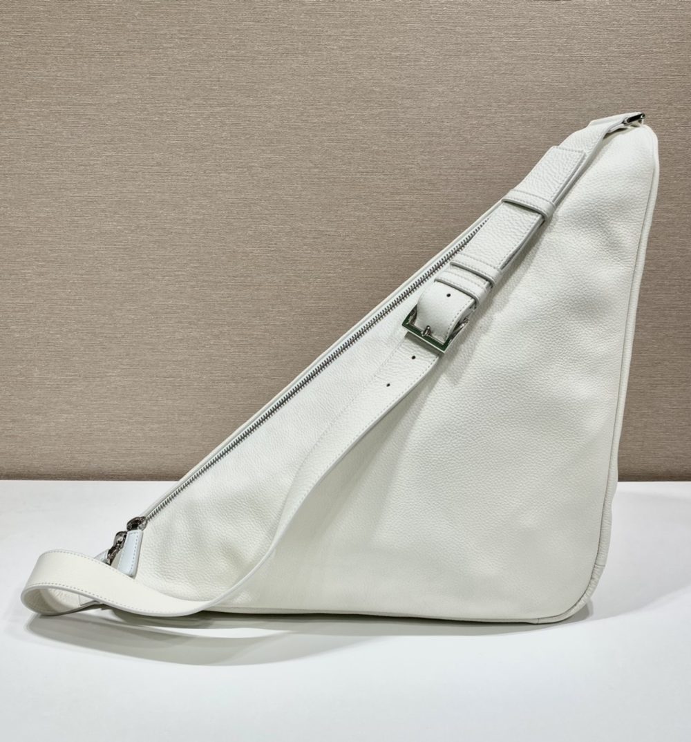 Prada Triangle Pouch White For Women, Women's Bags 12.2in/31cm