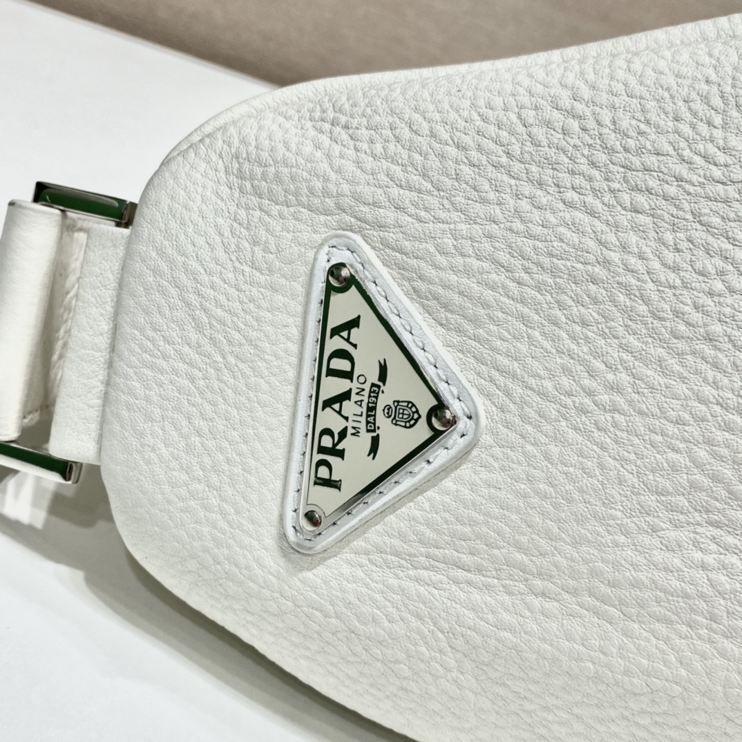 Prada Triangle Pouch White For Women, Women's Bags 12.2in/31cm - Image 6
