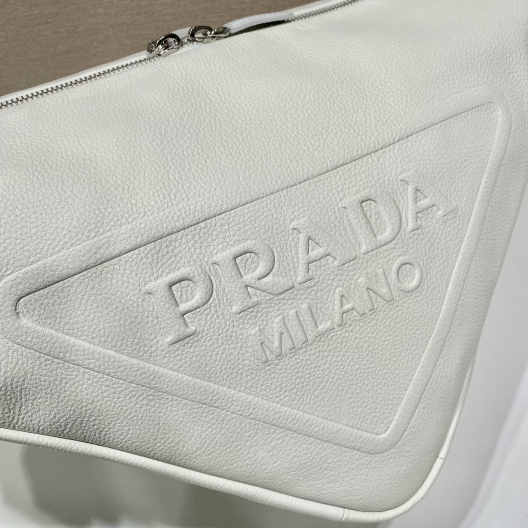 Prada Triangle Pouch White For Women, Women's Bags 12.2in/31cm - Image 4