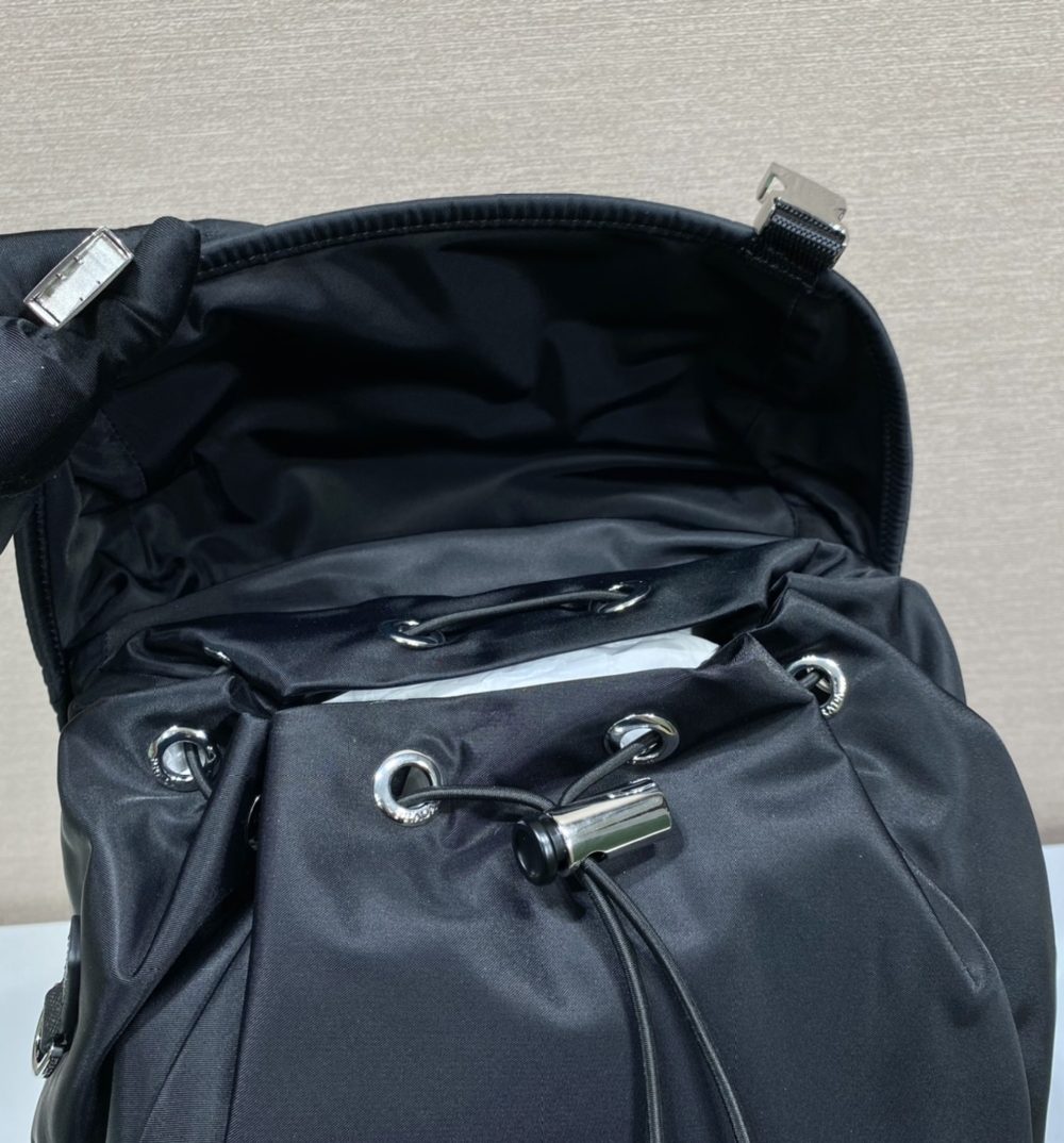 Prada x Adidas Re-Nylon And Saffiano Backpack Black For Women, Women's Bags 17.7in/45cm