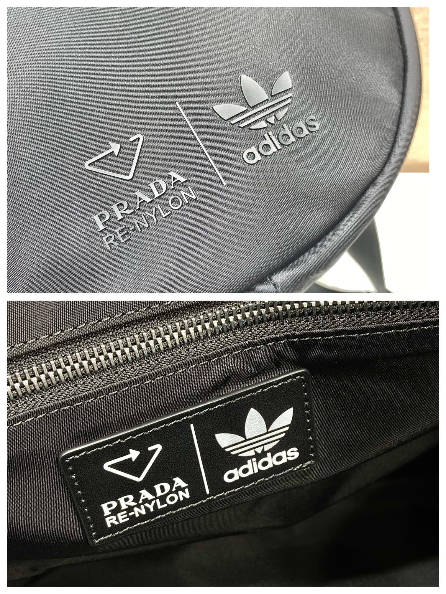 Prada x Adidas Re-Nylon Duffle Bag Black For Women, Women's Bags 19.7in/50cm - Image 4